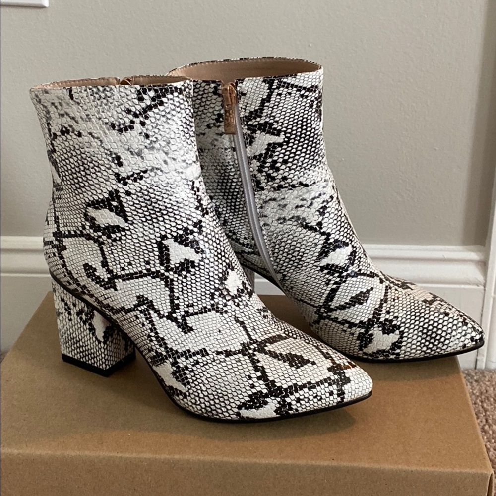 Snake Skin Boots